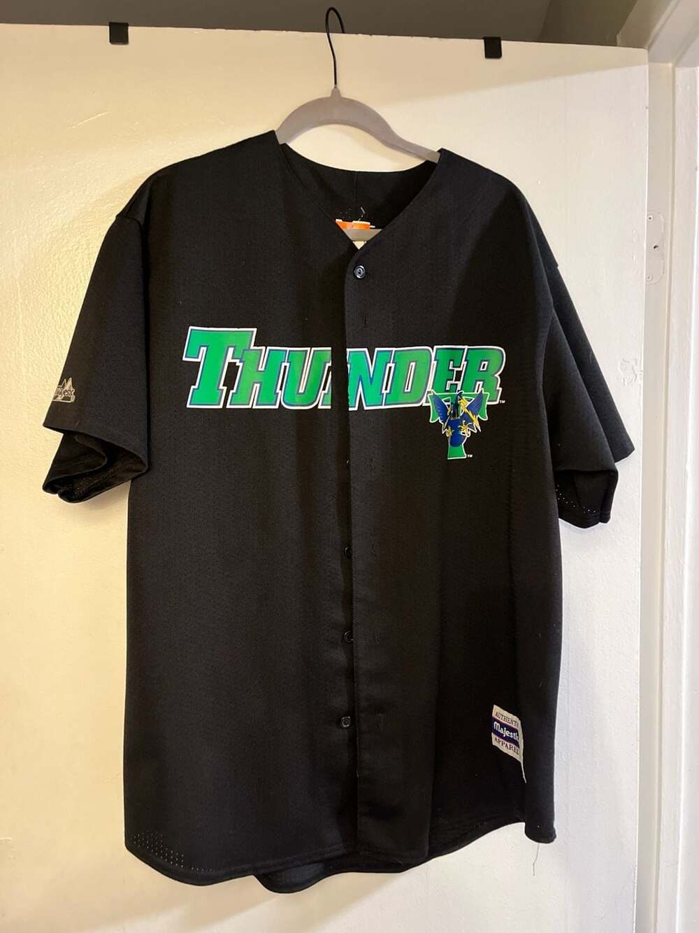 Majestic Trenton Thunder Nomar Garciaparra #5 Authentic Baseball Jersey Black